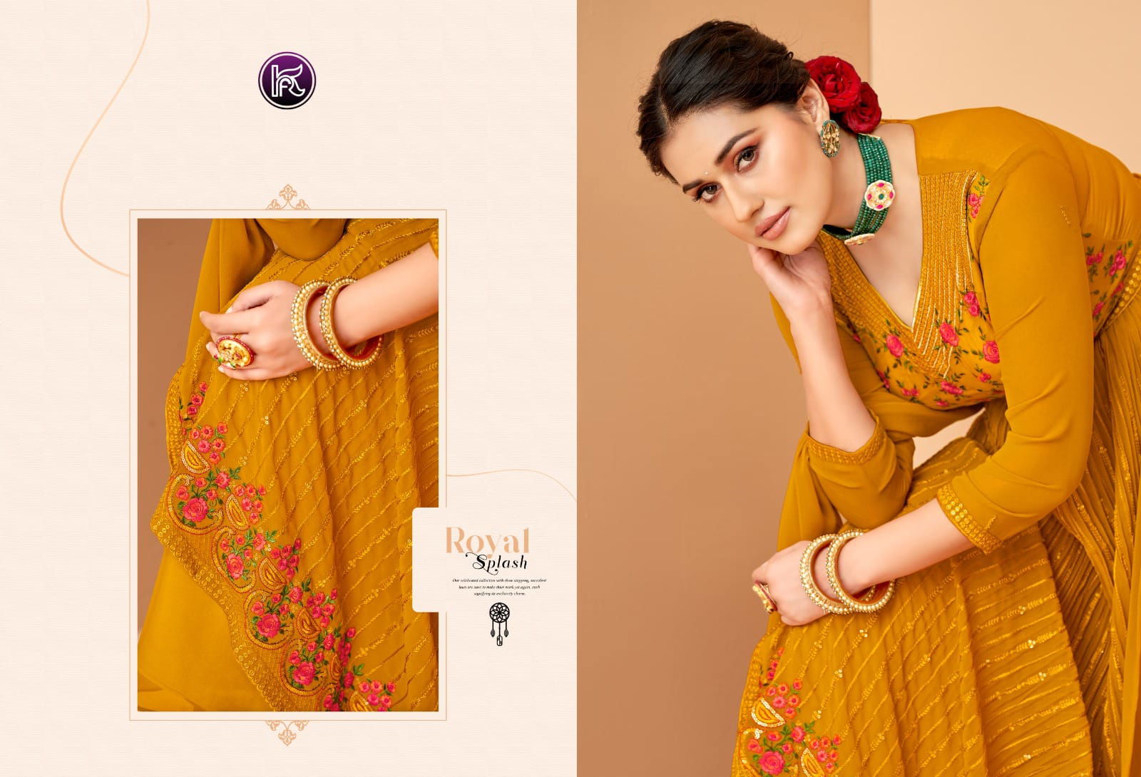 Kala Nayra 50001-50006 Georgette Wholesale Wedding Salwar Suits